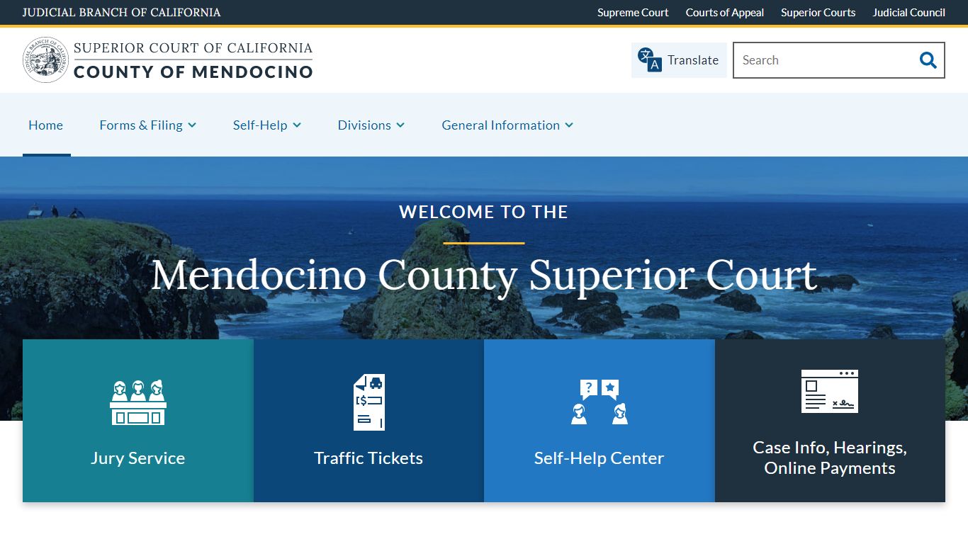 Home | Superior Court of California | County of Mendocino